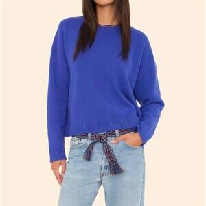 NEW XIRENA lela sweater in bright cobalt